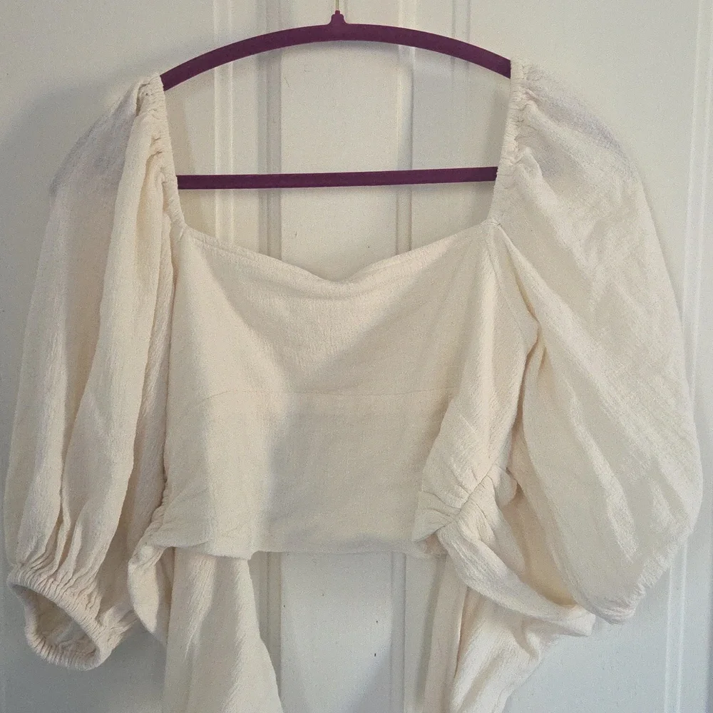 Jen's Pirate Booty For Free People Cream Wrap Top